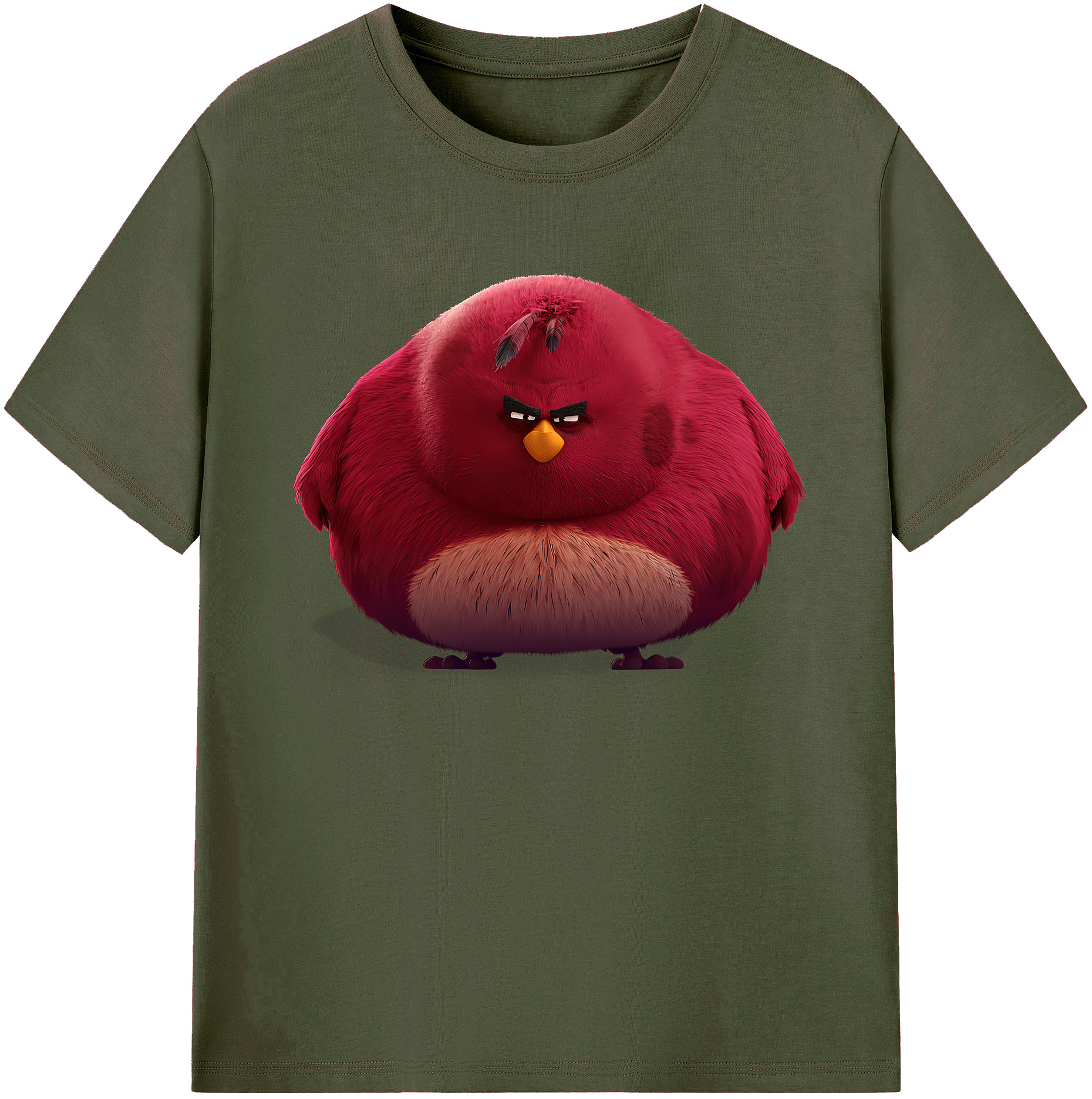 （画像用） Angry Birds アングリーバード 綿100％ メンズ半袖Tシャツ｜肌触りやわらか＆通気性